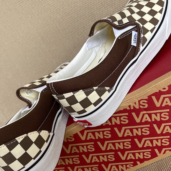Vans Classic Slip-On Checkerboard Randrm / True White WMNS - Picture 13 of 16